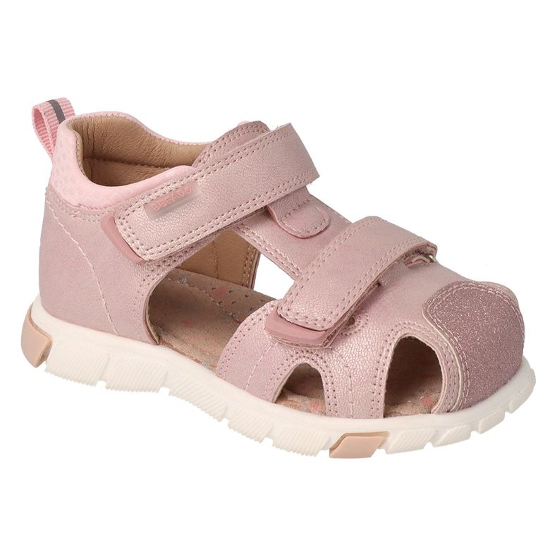 Sandali in velcro di Befado Girls 170P081 Pink rosa