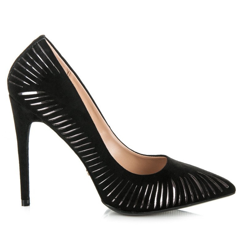 Seastar Décolleté in suede lucido nero