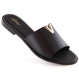 Infradito basse da donna nere eVento 7736 nero
