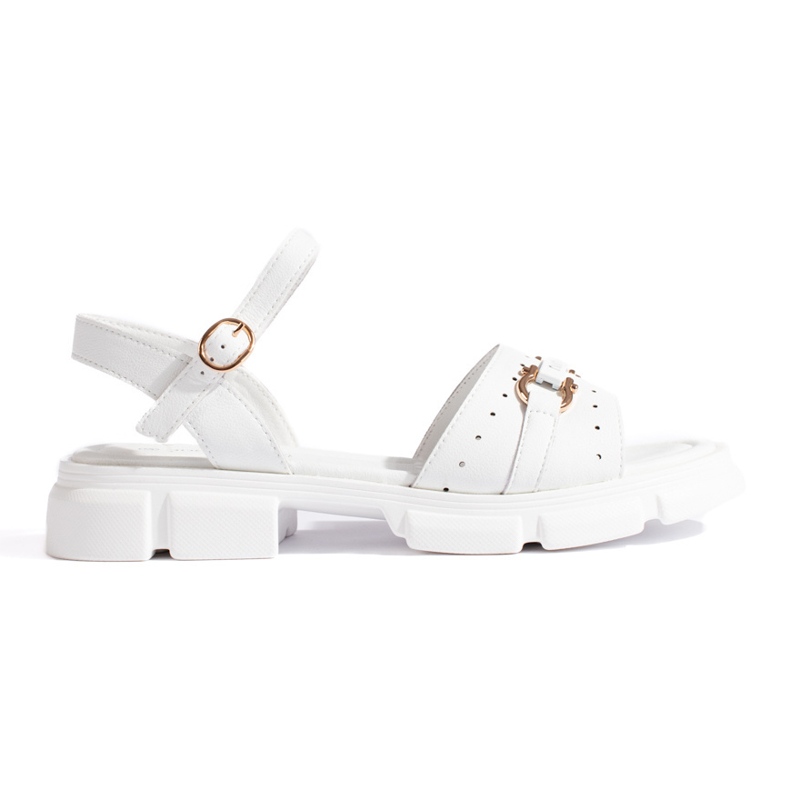 Goodin Sandali da donna in pelle bianca