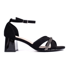Goodin Sandali da donna in camoscio nero
