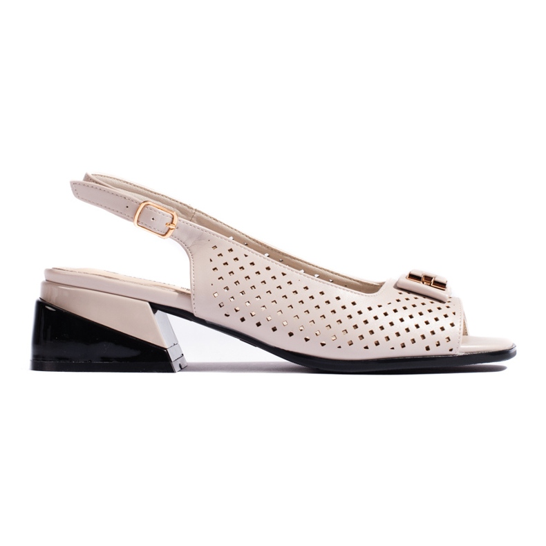 Goodin Sandali bassi da donna traforati beige