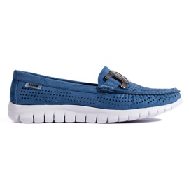 Goodin Mocassini da donna traforati blu