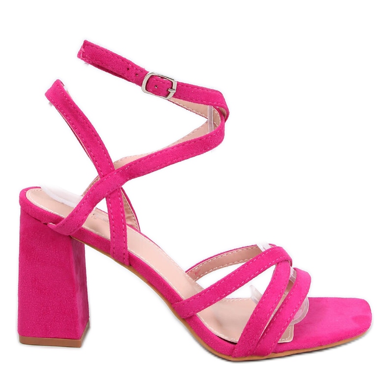 Sandali Divoi Fucsia con tacco alto rosa