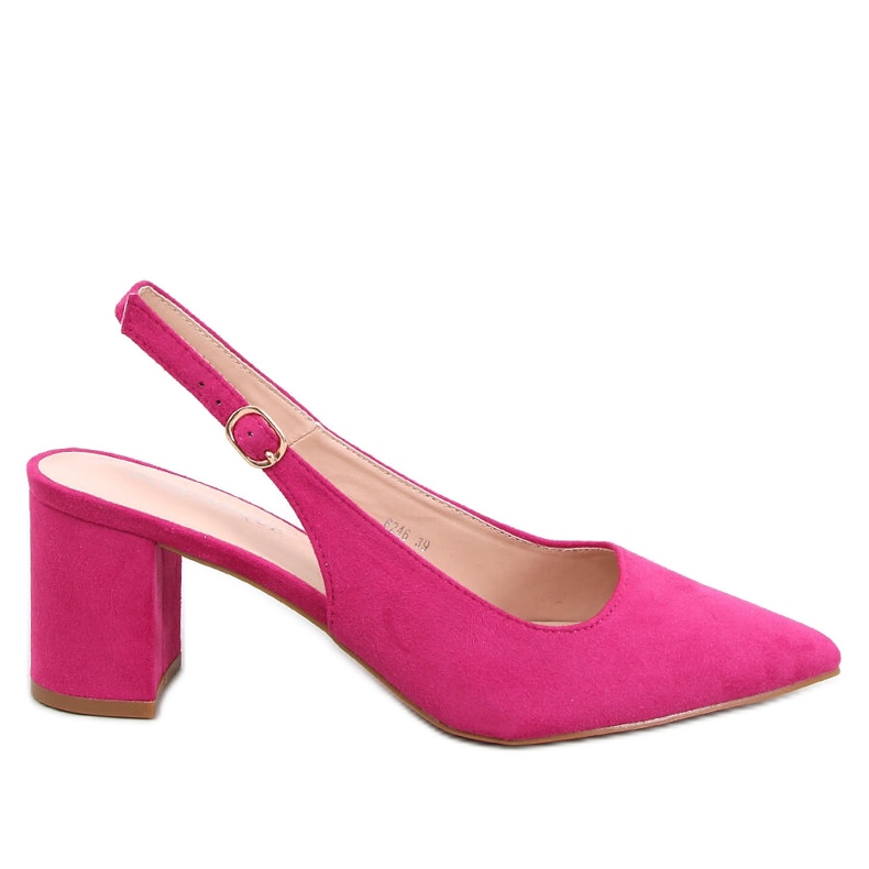 Décolleté Soheil fucsia con tacco aperto rosa