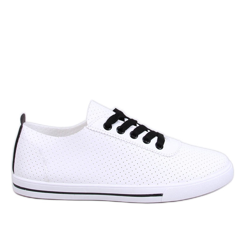 Costier Sneakers traforate da donna di colore nero bianco