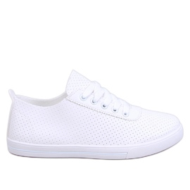 Costier Sneakers traforate da donna di colore bianco