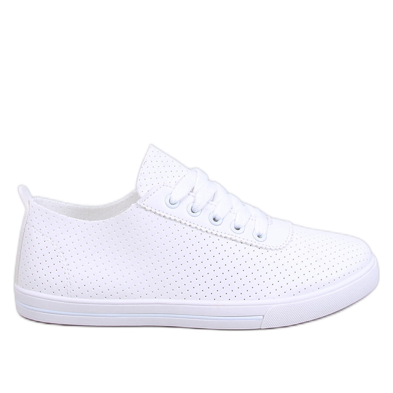 Costier Sneakers traforate da donna di colore bianco