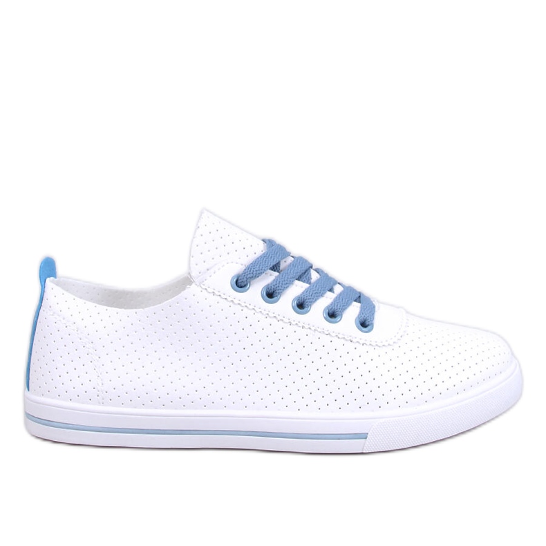 Sneakers Costier traforate da donna di colore azzurro bianco