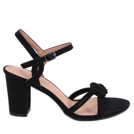 Hally Sandali neri con tacco alto nero