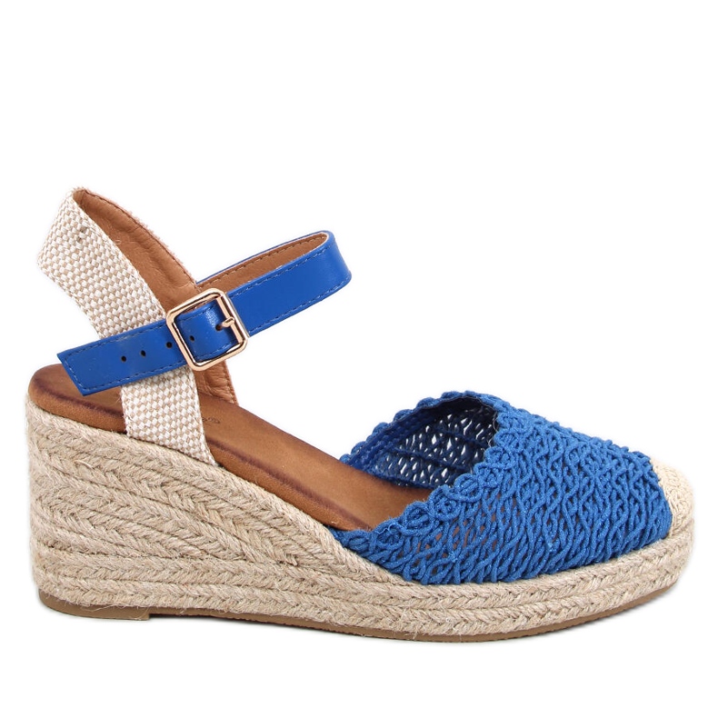 Morelli Sandali con zeppa espadrillas blu