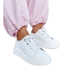 Sneakers Zvonka in pelle bianca