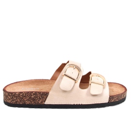Scholki Byrd Pantofole in sughero beige