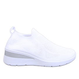 Bayol Sneakers con zeppa a calzino bianche bianco