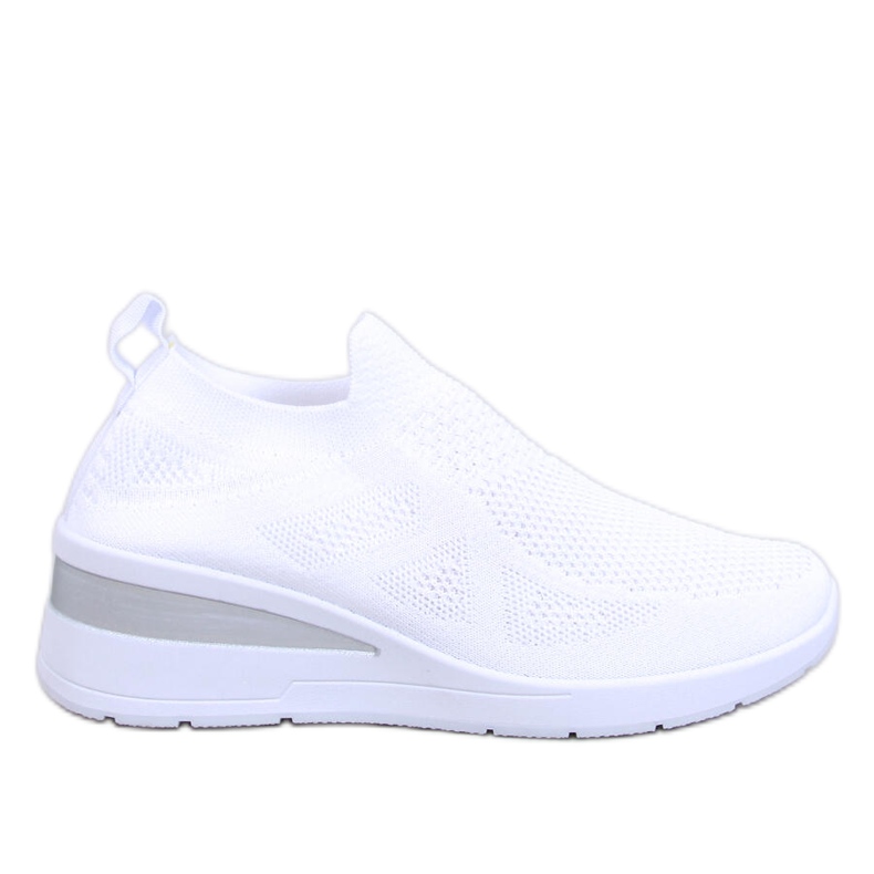 Bayol Sneakers con zeppa a calzino bianche bianca