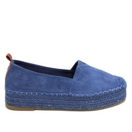 Espadrillas Poulain Blu con suola spessa
