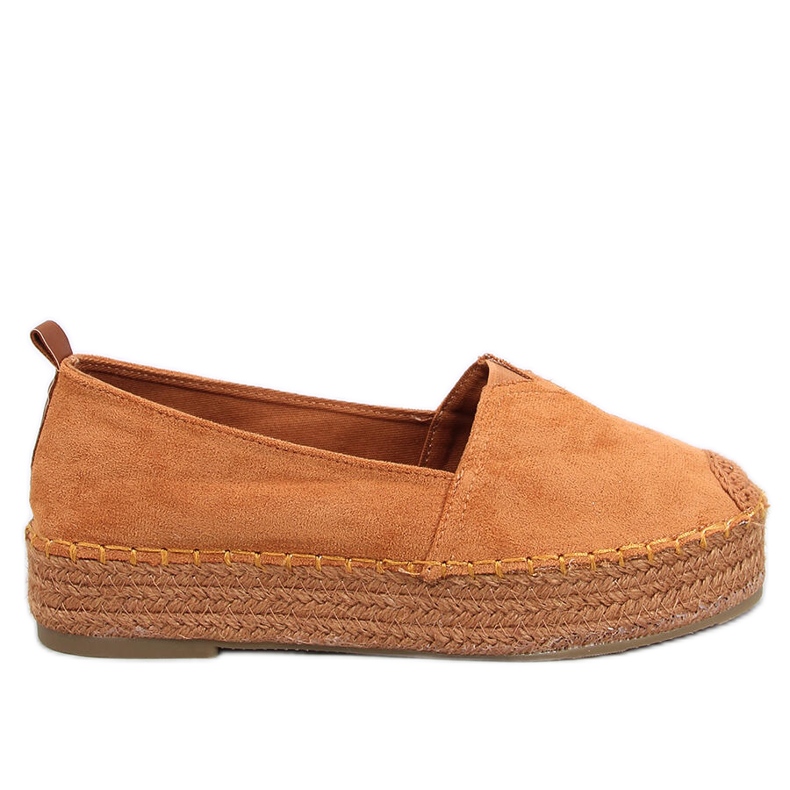 Espadrillas con suola spessa Poulain Camel marrone
