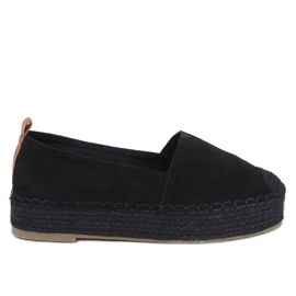 Poulain Espadrillas nere con suola spessa nero