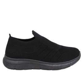 Scarpe a calzino slip-on Groppi Allblack nero