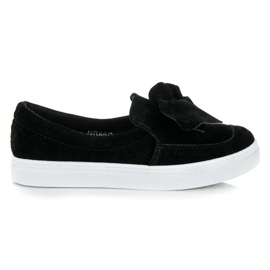 Seastar Sneakers in camoscio con fiocco nero