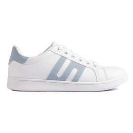 Sneakers bianche e blu da donna bianca