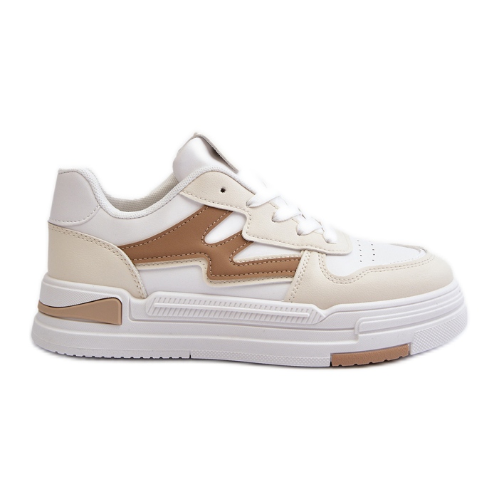 Sneakers Platform da Donna Realizzate in Eco Pelle, Lynnette Beige