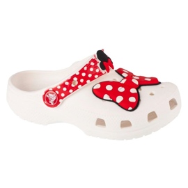 Infradito Crocs Classic Disney Minnie Mouse Clog 208710-119 bianco
