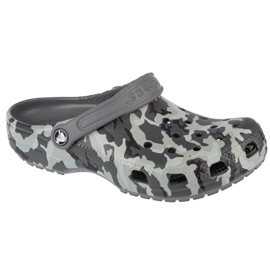 Infradito Crocs Classic Spray Camo Kids Clog 207594-097 grigio