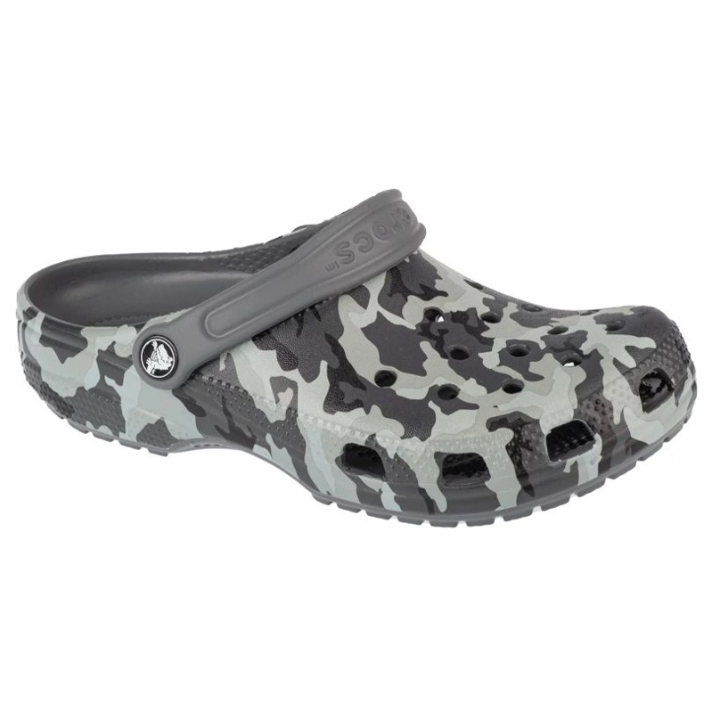 Infradito Crocs Classic Spray Camo Kids Clog 207594-097 grigio