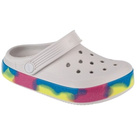 Infradito Crocs Off Court Glitter Band Kids Clog 209714-1FS bianco