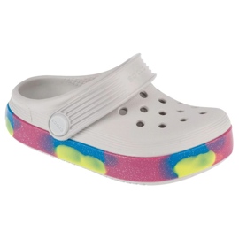 Infradito Crocs Off Court Glitter Band Clog T 209717-1FS bianco