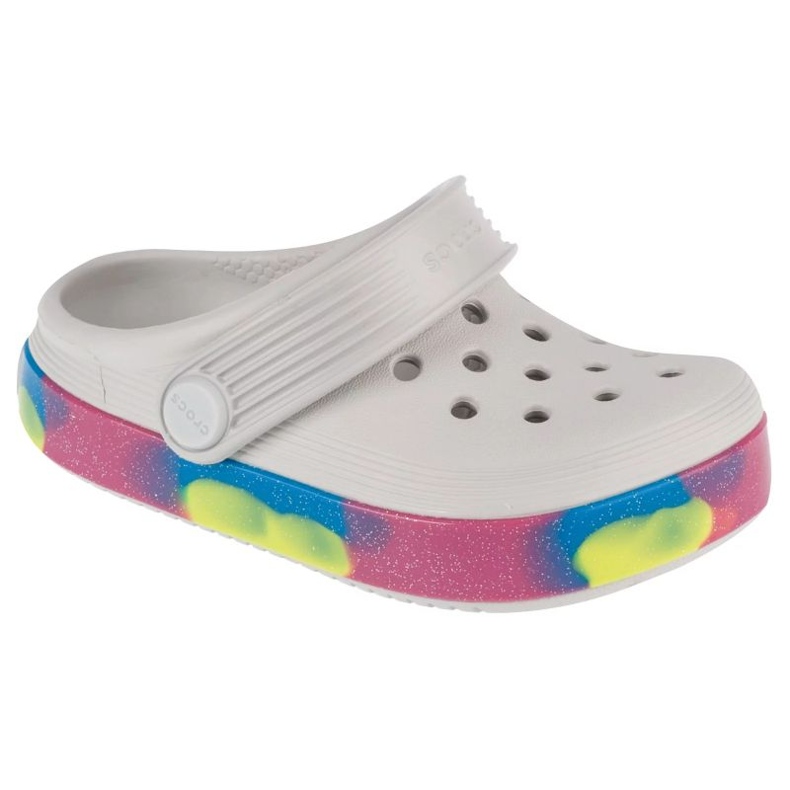 Infradito Crocs Off Court Glitter Band Clog T 209717-1FS bianca