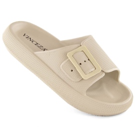 Infradito con fibbia Vinceza JAN308 beige