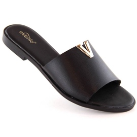 EVento W EVE444A infradito nere con tacco basso nero