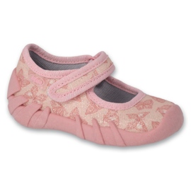 Ciabatte per bambini Befado con chiusura strappo109N263 rosa