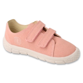 Inserto in pelle con velcro sportivo per bambini Befado 909P004 rosa