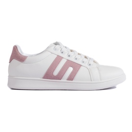Sneakers da donna bianche e rosa bianca