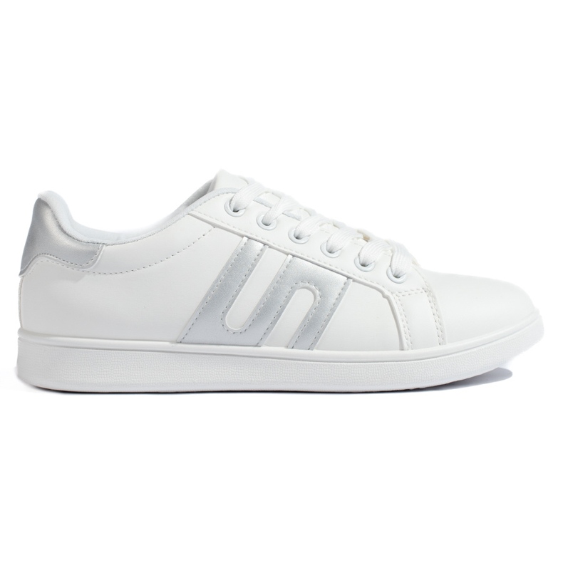 Sneakers da donna bianche e argento bianca