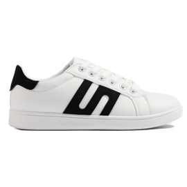 Sneakers da donna in bianco e nero bianca