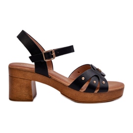Sandali Con Tacco Alto Da Donna In Eco Pelle, Colore Nero Assames