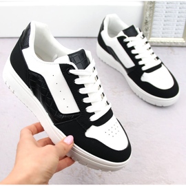 Sneakers sportive da donna panda bianche e nere McBraun 23263 bianco