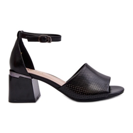 Vinceza Sandali con Tacco Alto da Donna, Realizzati in Eco Pelle, Horissa Nero