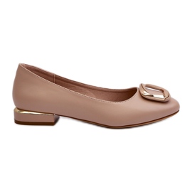 Ballerine con fibbia Sergio Leone BL203 Beige