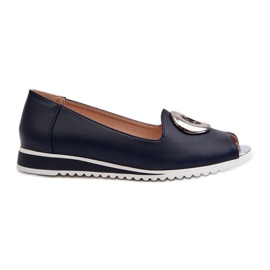 Jezzi Décolleté da Donna Con Decorazione In Eco Pelle, Biolita Blu Navy