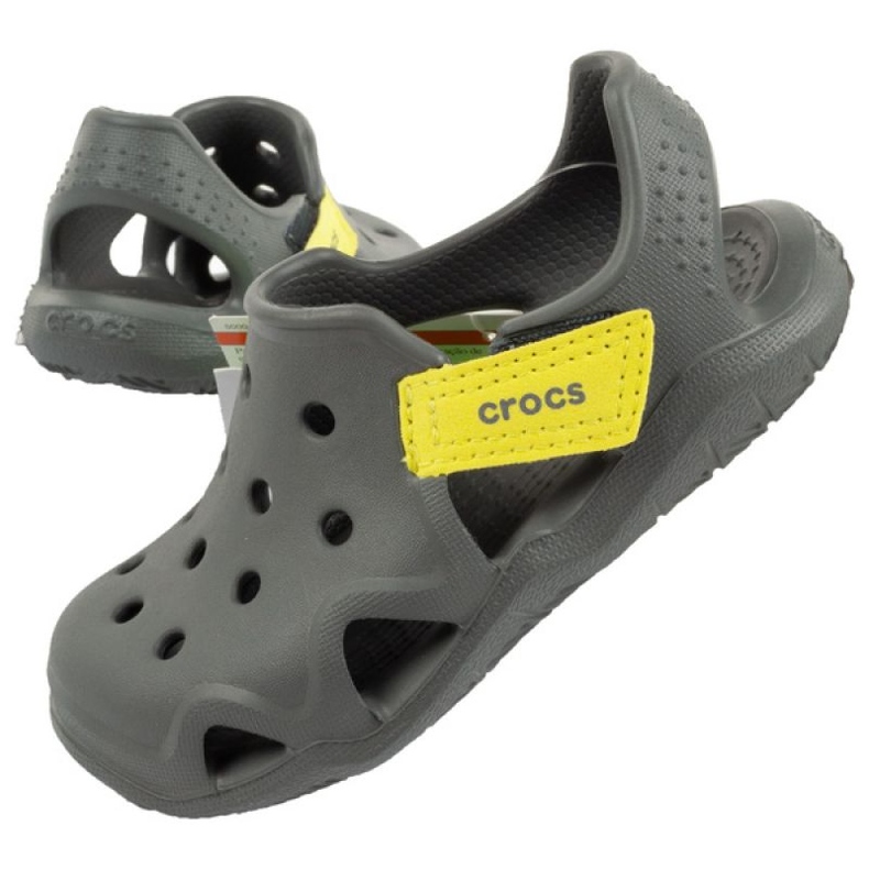 Sandali Crocs Swiftwater 204021-08I in schiuma verdi verde