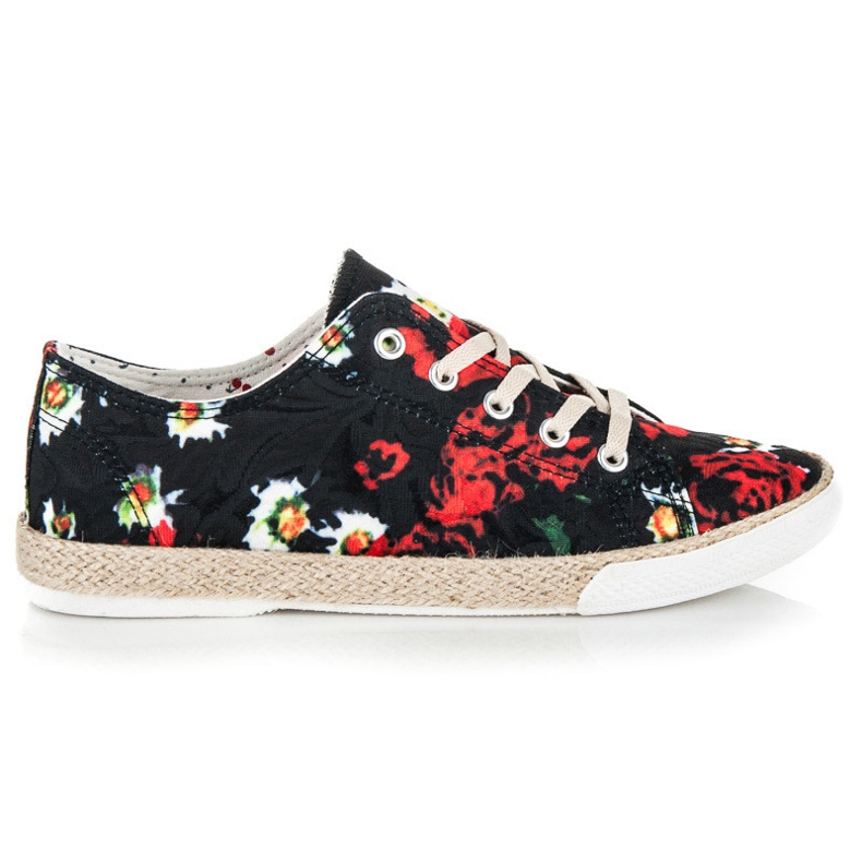 Kylie Espadrillas stringate nero