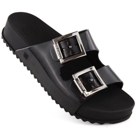 Comode pantofole da donna, profumate, elastiche, in gomma, nere, Zaxy HH285157 nero