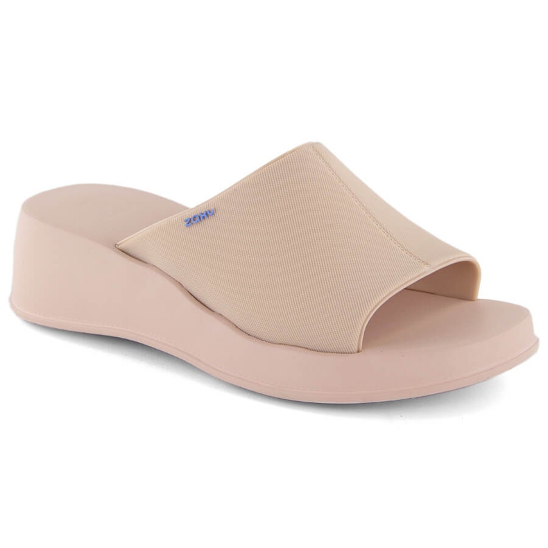 Comode pantofole da donna profumate con zeppa nude Zaxy LL285083 beige