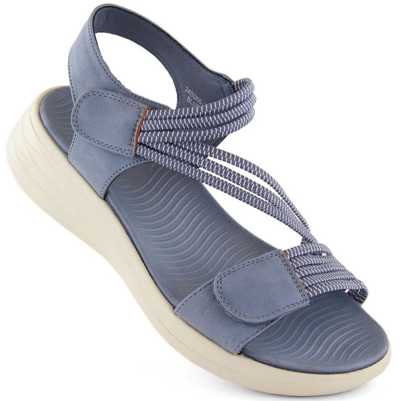 Comodi sandali con velcro eVento W EVE446B blu