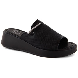 Filippo W PAW538A zoccoli con zeppa in pelle nera nero